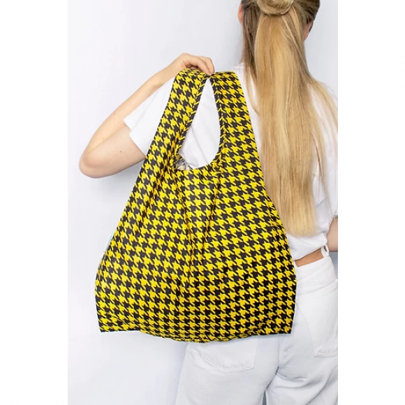 kind bag reusable medium bag dogtooth