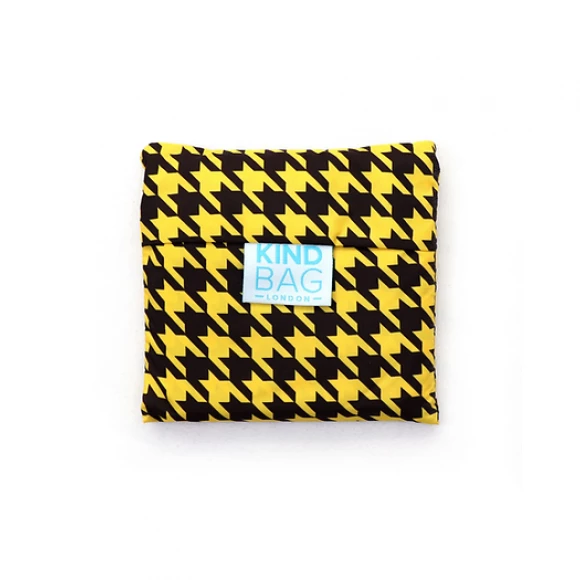 kind bag reusable medium bag dogtooth