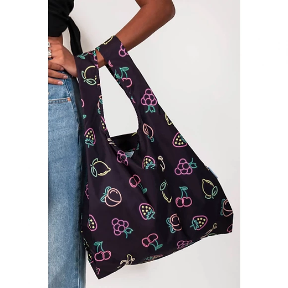 kind bag reusable medium bag neon fruits