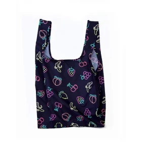 kind bag reusable medium bag neon fruits