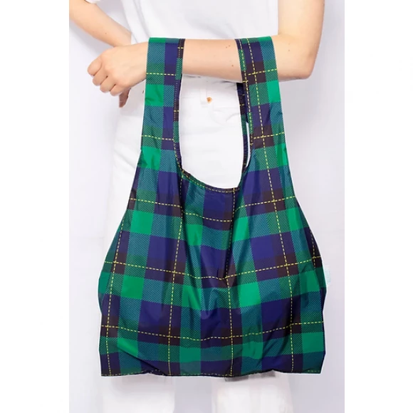 kind bag reusable medium bag tartan