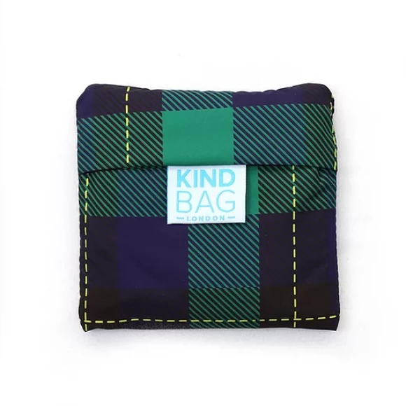 kind bag reusable medium bag tartan