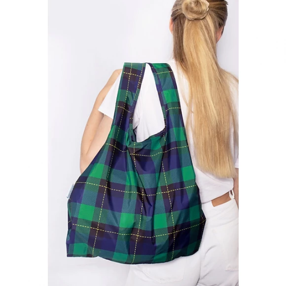 kind bag reusable medium bag tartan