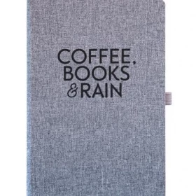 notes a5 coffee, books amp rain