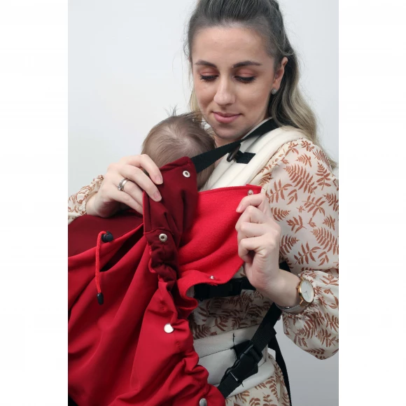 babywearing cover crveni